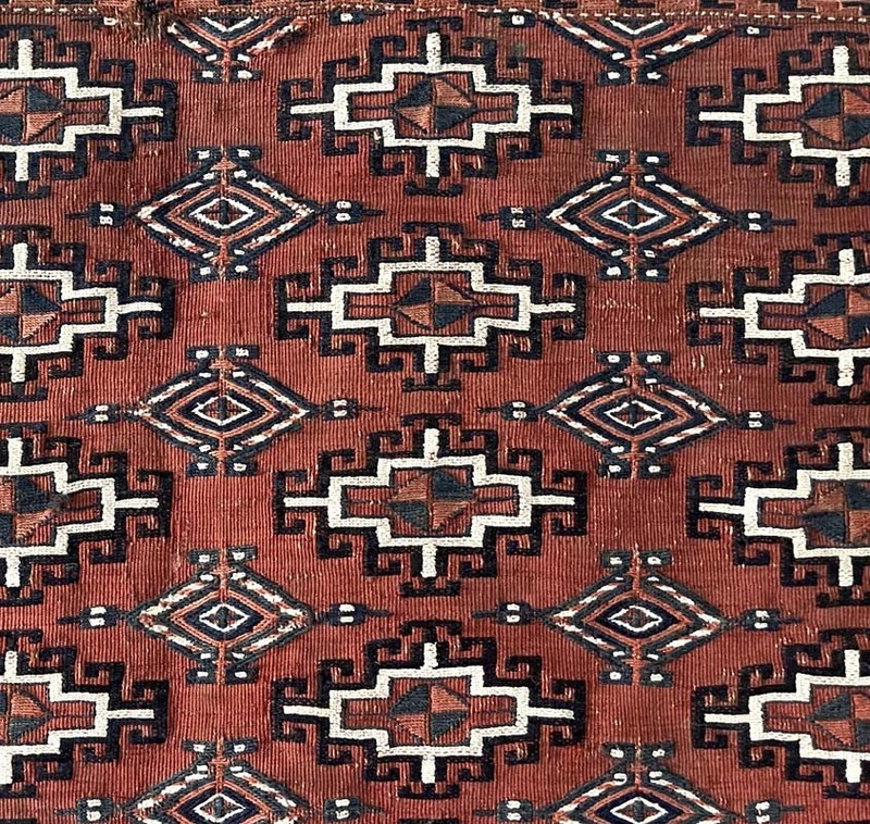 OLD TURKOMAN YOMUD CHUVAL STORAGE BAG FLAT WOVEN gallery