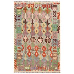 Kelim Afghan 298×201 cm Handwoven Oriental Wool Rug Rectangle Kilim
