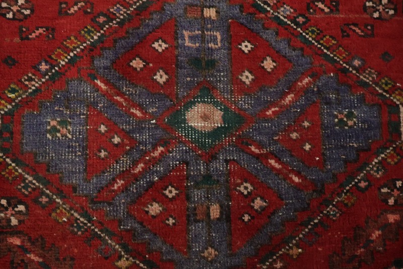 Traditional 10 ft Runner Rug 3x10 Wool Hand-made Tribal Geometric Vintage Carpet gallery