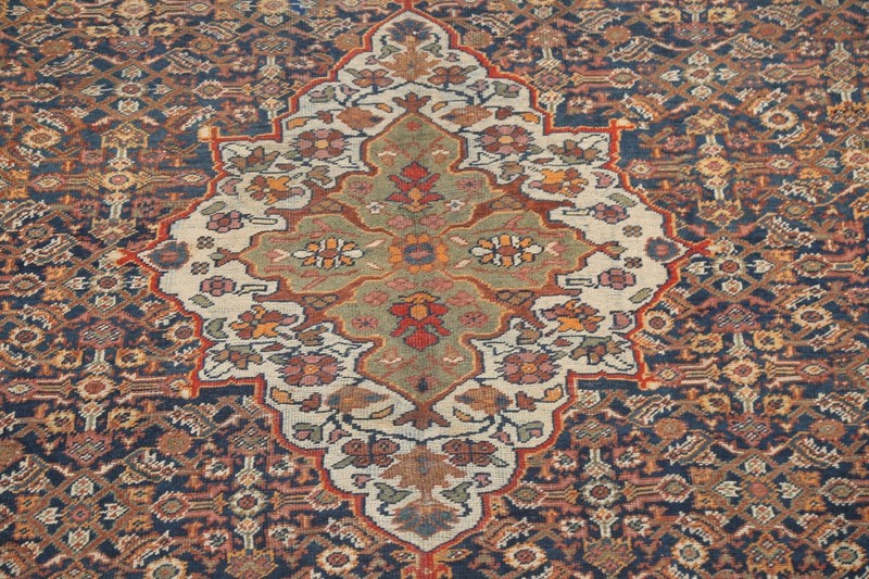 Pre-1900 Antique Mahal Hand-knotted Area Rug Vegetable Dye Oriental 9x12 Carpet gallery