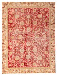Vintage 8’8″ x 11’4″ Traditional Hand Knotted Vegetable Dye Wool Area Rug