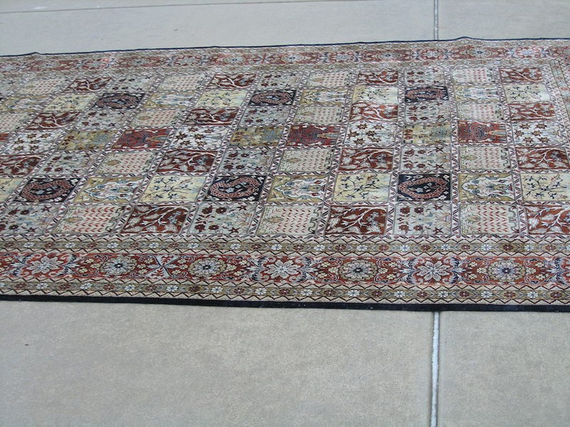 Superb Chinese 200 Line All Silk Garden Design Oriental Rug Carpet 7x11 7x10 ft gallery
