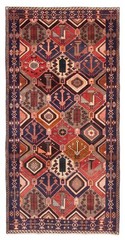 Vintage 5’0″ x 10’0″ Traditional Hand Knotted Vegetable Dye Wool Area Rug