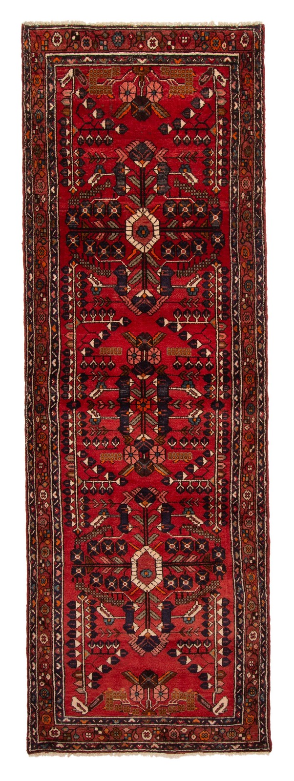 3'3" x 9'10" Vintage Hand-knotted Runner Rug Traditional Oriental Wool Carpet gallery
