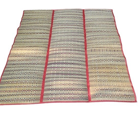 Authentic Hand-Woven Thai Reed Mat Eco-Friendly Artisanal Decor Modern Living gallery