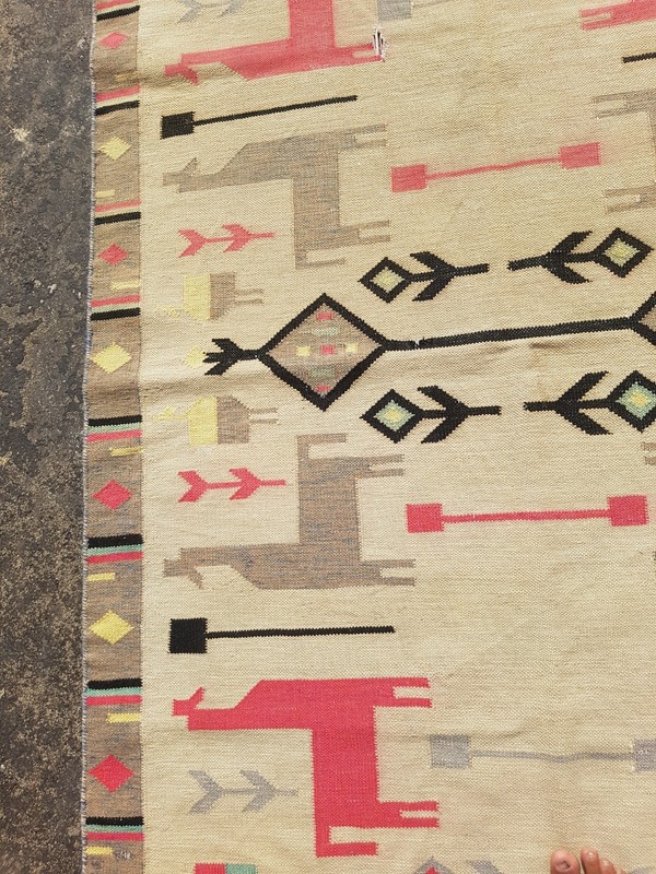 Vintage Traditional Handmade Beautiful Turkish Floor Rug Carpet 176x122 cm gallery