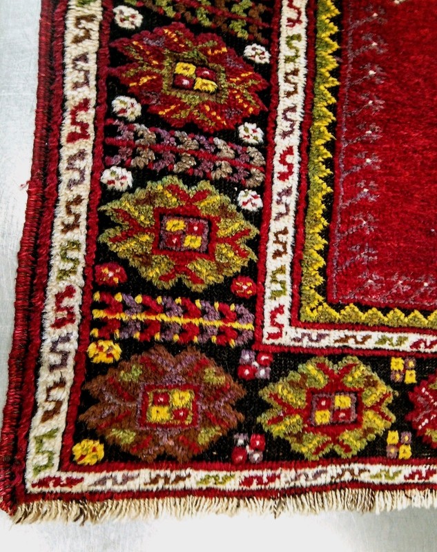 COLLECTORS' ITEM Vintage Turkish Anatolian Handmade Tribal Prayer 3X5 Wool Rug gallery
