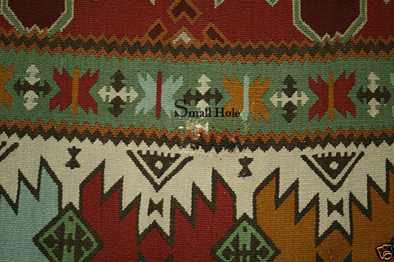 A Vintage 7'x9' Antique Moldavian Flat Weave Rug Moldavian Kilim Rug gallery