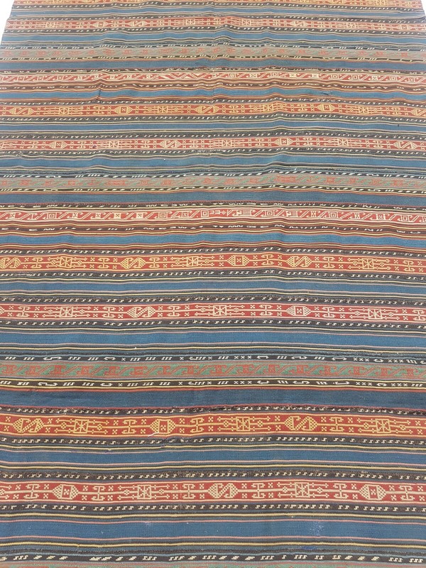 Antique Traditional Handcrafted Turkish Kilim Rug for Home Décor 288x163 cm gallery