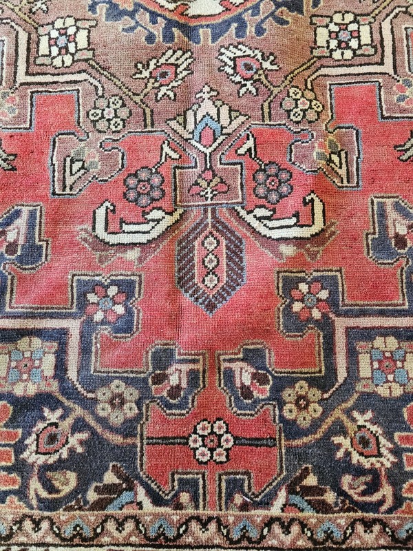 4.2 x 6.2 ANTIQUE KAZAK VINTAGE HERIZ RUG CAUCASIAN SERAPI OUSHAK SHIRVAN KULA gallery