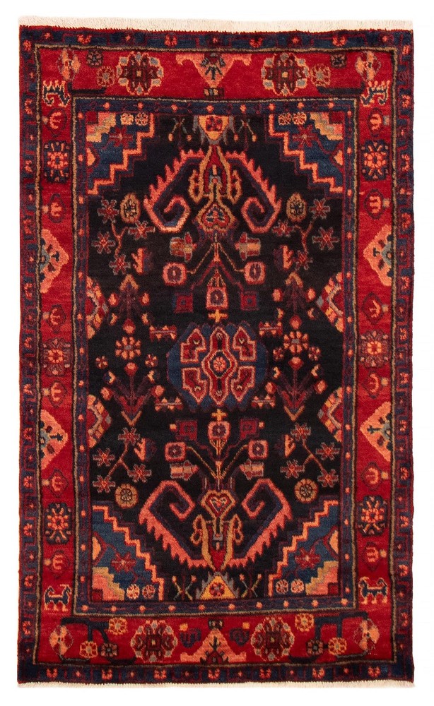 Vintage Hand-Knotted Area Rug 3'5" x 5'9" Traditional Oriental Wool Carpet