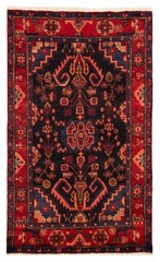 Vintage Hand-Knotted Area Rug 3’5″ x 5’9″ Traditional Oriental Wool Carpet