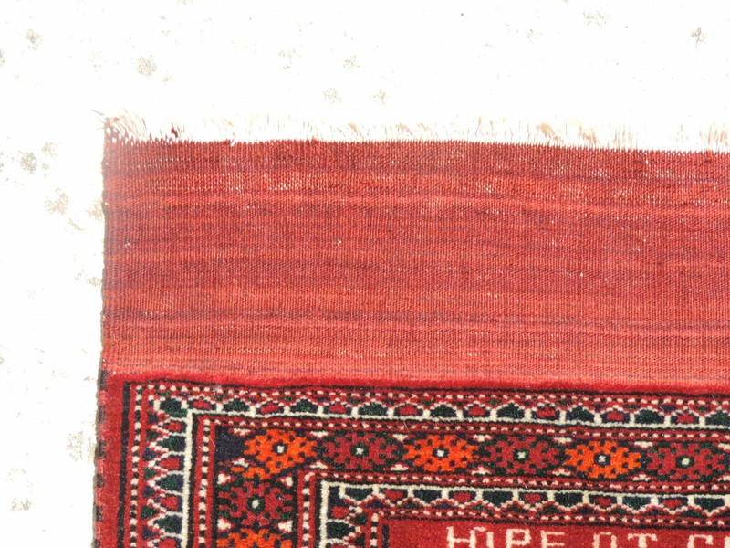 2x3ft. Handmade Turkoman Wool Rug gallery