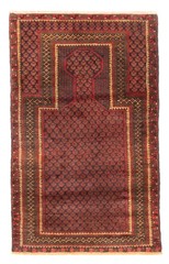 Traditional Vintage Hand-Knotted Area Rug 2’8″ x 4’2″ Oriental Wool Carpet