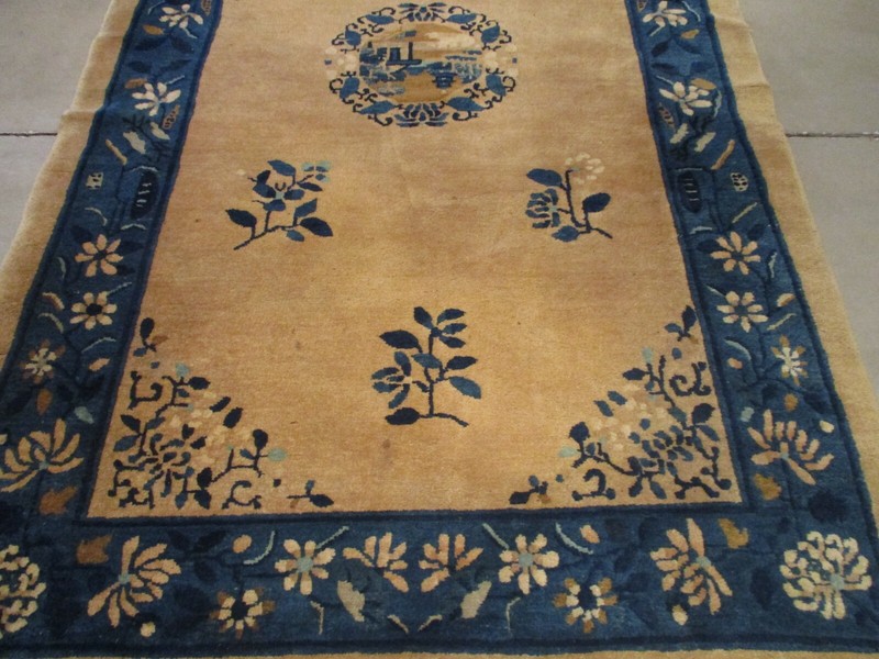 Antique Chinese Oriental Peking Rug 4’0” X 6’9” #7935 gallery
