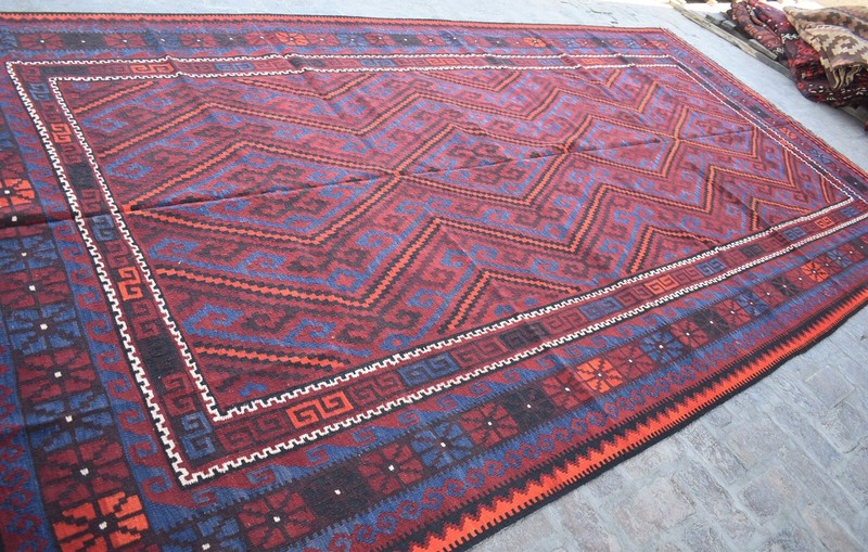 8x16 Ft Handmade Afghan Ghalmouri Kilim Rug Antique Persian Palace Size Area Rug gallery