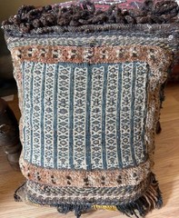 VINTAGE CAUCASIAN HAND WOVEN COMPLETE SADDLE BAGS