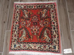 27″ x 31″ Handmade Square Sarouk Wool Rug