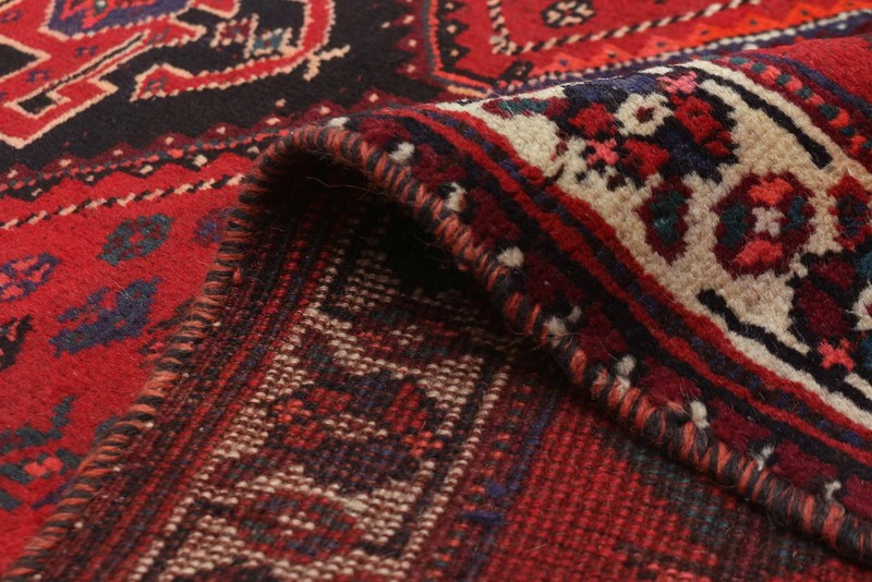 Vintage Geometric Area Rug 3'4" x 5'2" Traditional Hand-Knotted Wool Carpet gallery