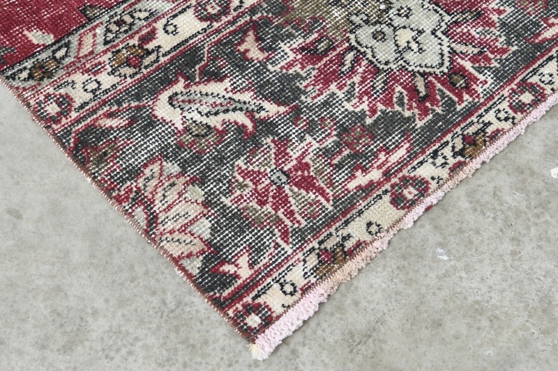 Turkish Rug Runner Hand-Knotted Carpet Vintage Runner Rug Oushak Rug 3x12 ft,388 gallery