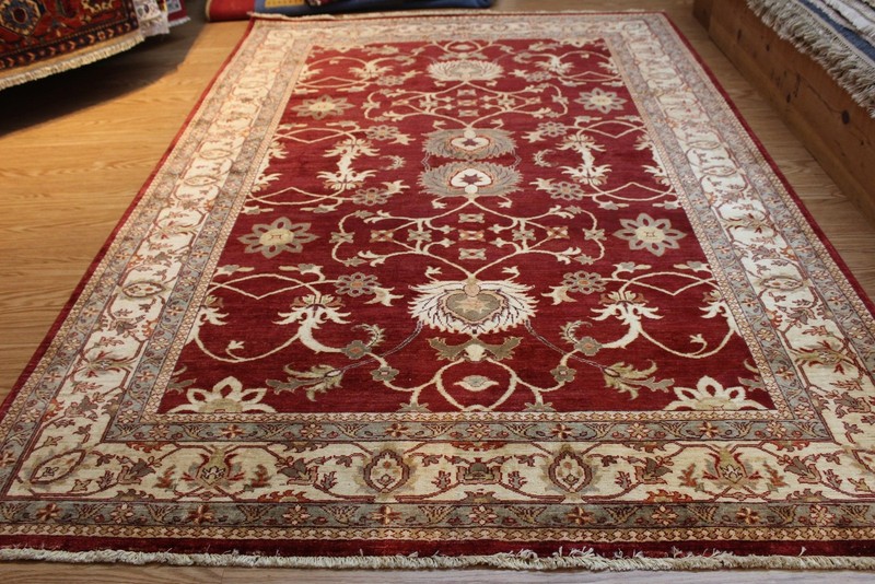 Fine Quality Genuine Handmade Hand Knotted Oriental Rug 6' x 9' Vegetable Dyed gallery