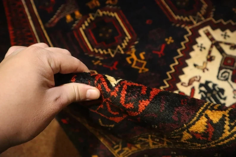 COLLECTORS’ ITEM Vintage Stunning Pictorial Tribal Belouch Nomadic Carpet gallery