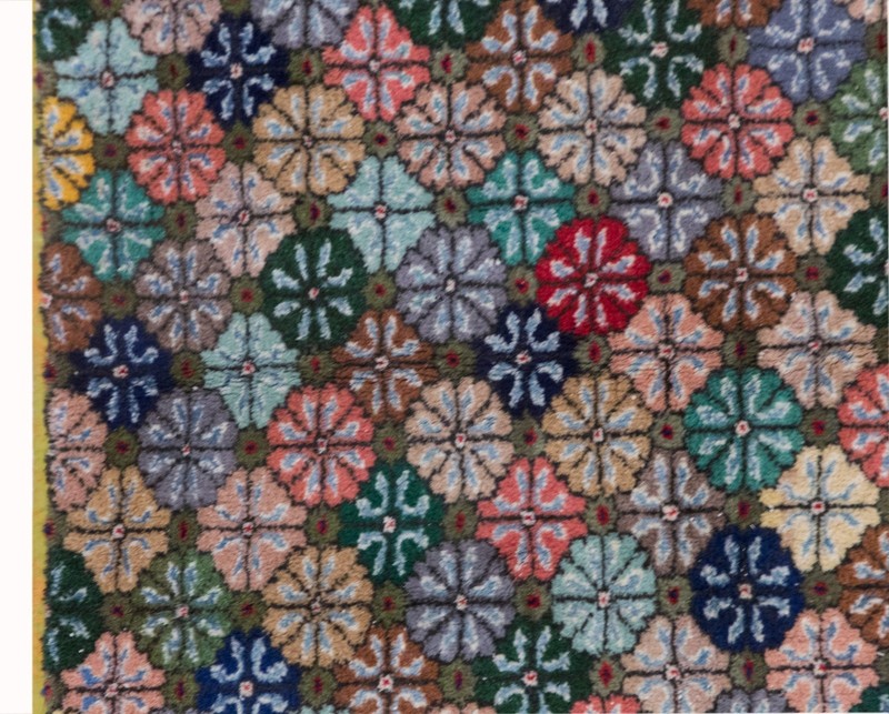 Vintage Oushak Rug 145x245 cm (4'9" x 7'10"), Turkish Handmade Wool, 60+ Yr old gallery