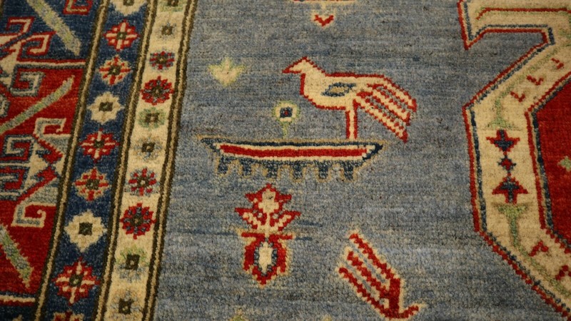 5x7 AFGHAN-REFUGEE CAUCASIAN VEGETABLE DYE HANDMADE-KNOTTED WOOL RUG 585015 gallery