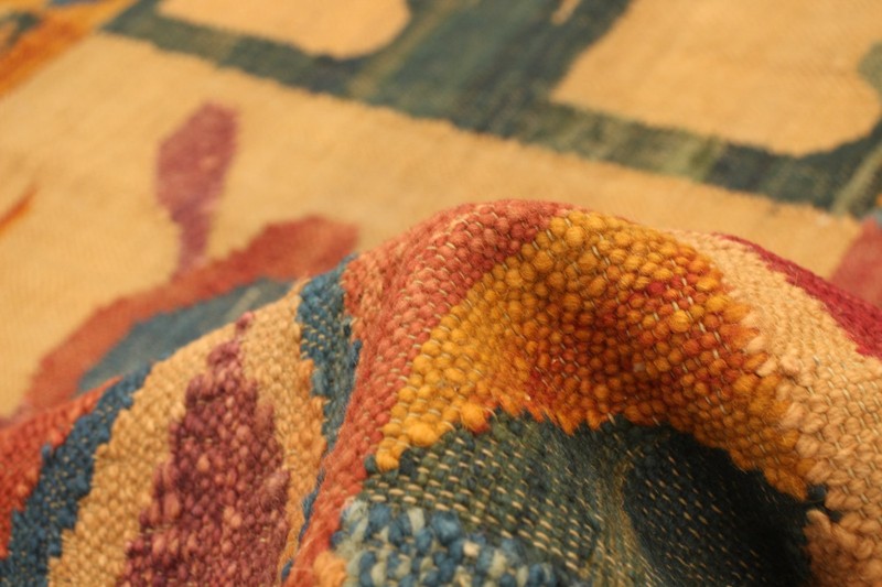Vintage Hand Woven Area Rug 8'6" x 9'10" Traditional Wool Oriental Carpet gallery