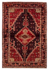 Vintage Hand-Knotted Carpet 4’8″ x 6’10” Traditional Oriental Wool Area Rug
