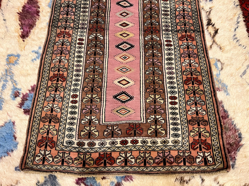 COLLECTORS' PIECE Vintage Anatolian Turkish Prayer Carpet gallery