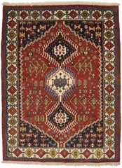3’7X5 Handmade Vintage Tribal Oriental Rug Rusty Red Farmhouse Design Carpet