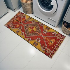 Vintage Rug, Antique Rug, Handmade Rug, Turkish Rug, Soumak Kilim, Jajim 1×3 ft