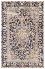 Vintage Hand-Knotted Area Rug 6’8″ x 10’6″ Traditional Oriental Wool Carpet