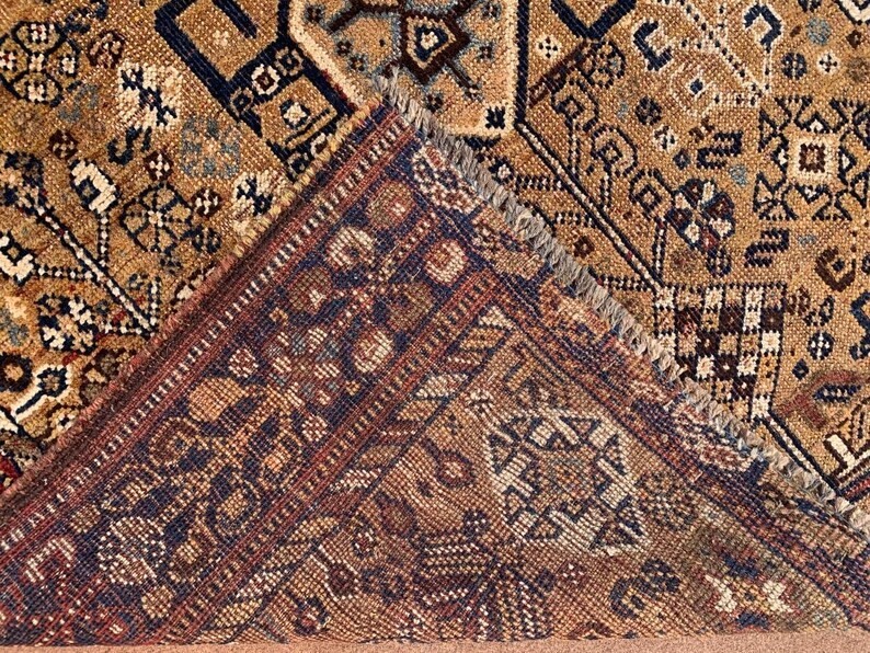 COLLECTORS' ITEM Vintage Stunning Fine Quality Natural Dye Kazak Caucasus Carpet gallery