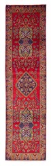 Vintage Hand-knotted Runner Rug 3’7″ x 13’11” Traditional Oriental Wool Carpet