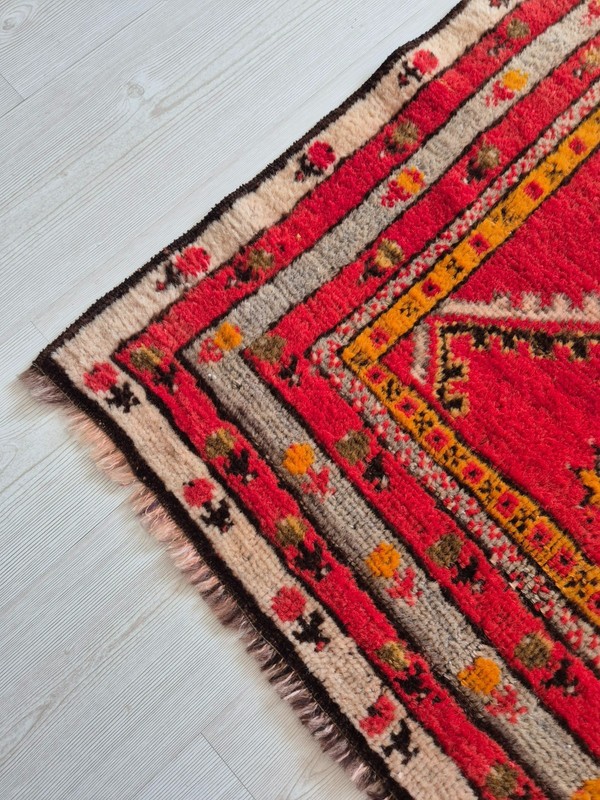 Rare Antique Handwoven Wool Anatolian Mihaliç Rug, 90yo Collectors' Masterpiece gallery