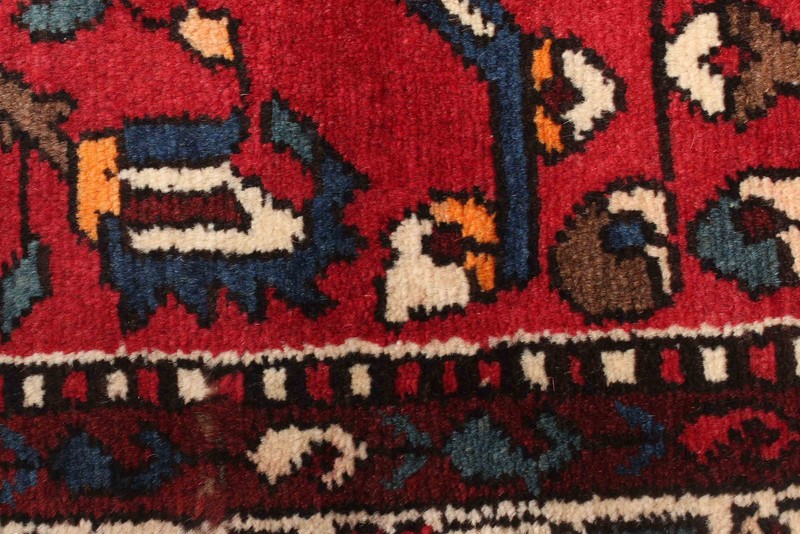 4'2" x 11'1" Vintage Hand-knotted Runner Rug Traditional Oriental Wool Carpet gallery