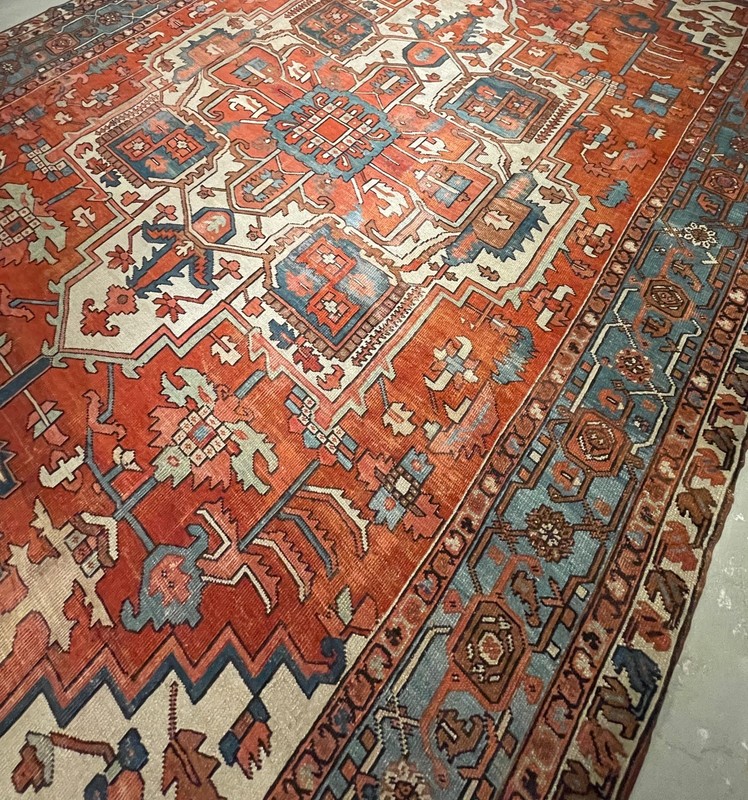 Large circa 1890 Serapi rug,10.5x 15.8 hand made, 100% wool, very good condition gallery