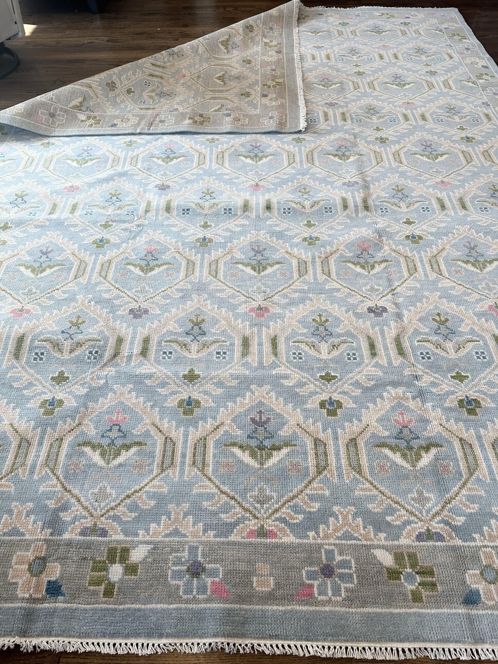 Handmade turkish Are Rug Vintage Rug Oushak Rug Antique Rug Bohemian Rug 8x10 gallery