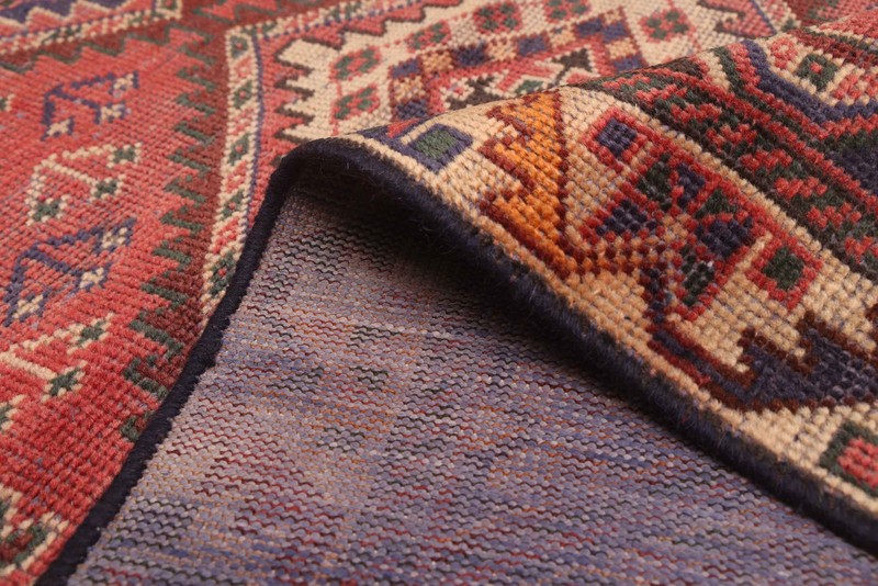 Vintage 4'1" x 6'9" Traditional Hand Knotted Vegetable Dye Wool Area Rug gallery