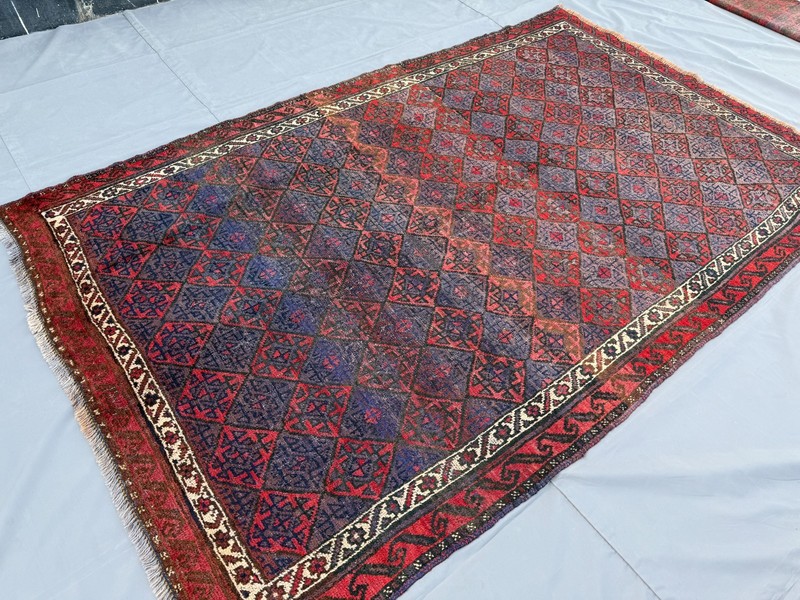 1940s Antique Afghan Baluchi Rug 6x9 Hand Knotted Persian Style Oriental Carpet gallery