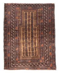 Traditional Vintage Hand-Knotted Area Rug 3’0″ x 3’9″ Oriental Wool Carpet