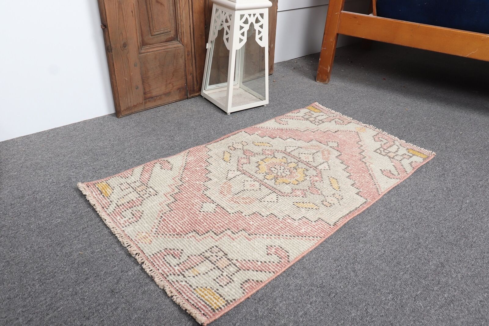 Turkish Rug, Oushak Rug, Vintage Rugs, Kitchen Rugs, 1.5x2.7 ft Small Rug gallery