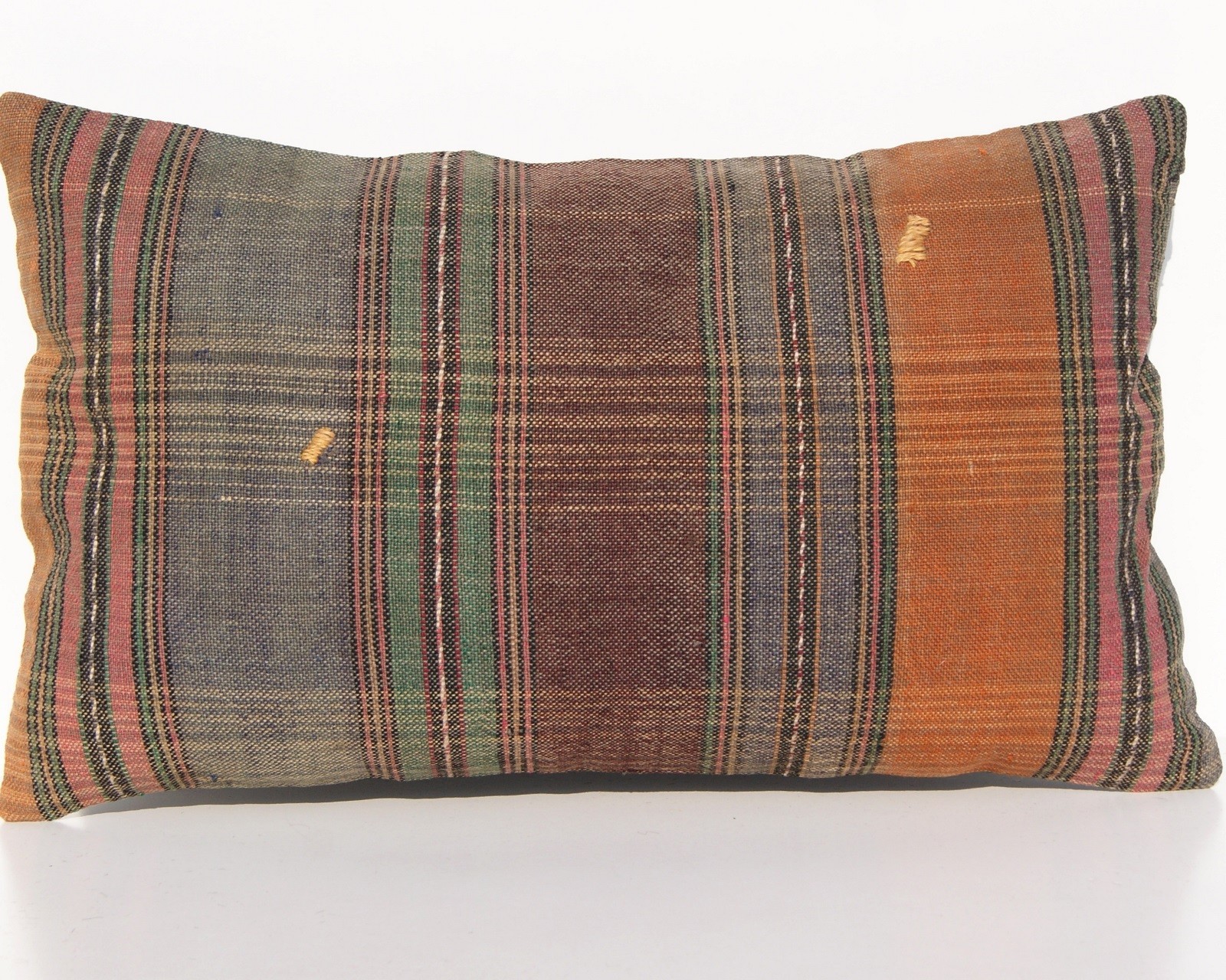 DESIGNER PILLOW COVER TURKISH WOOL RECTANGLE HAND WOVEN KILIM AREA RUGS 20"x12" gallery