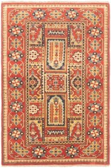 Vintage Hand-Knotted Area Rug 3’1″ x 4’11” Traditional Wool Carpet