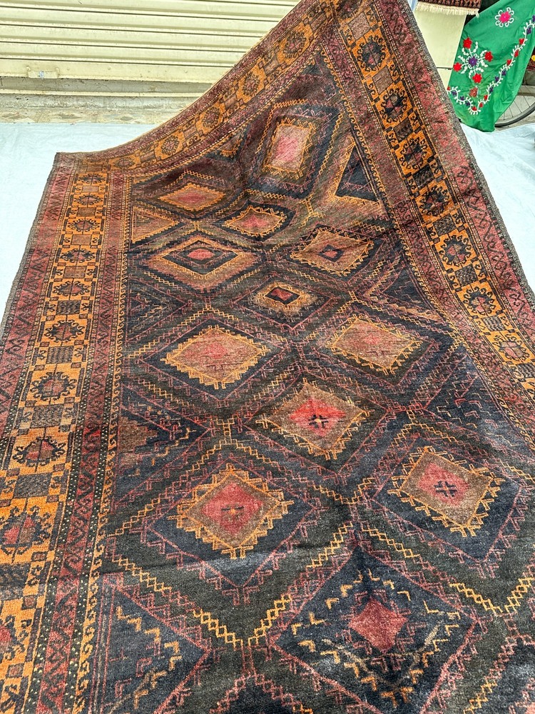 COLLECTORS ITEM Semi Antique Stunning Natural Vegetable Dye Taimani Maldari Rug