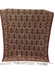Oriental Floral Pattern Turkish 4′ 11″ x 6′ 8″ Pink Hand Knotted Area Rug
