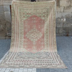 Turkish Vintage Area Rug 5.18 x 8.03 ft, Abrage rug 5×8 Handmade 158 x 245 cm