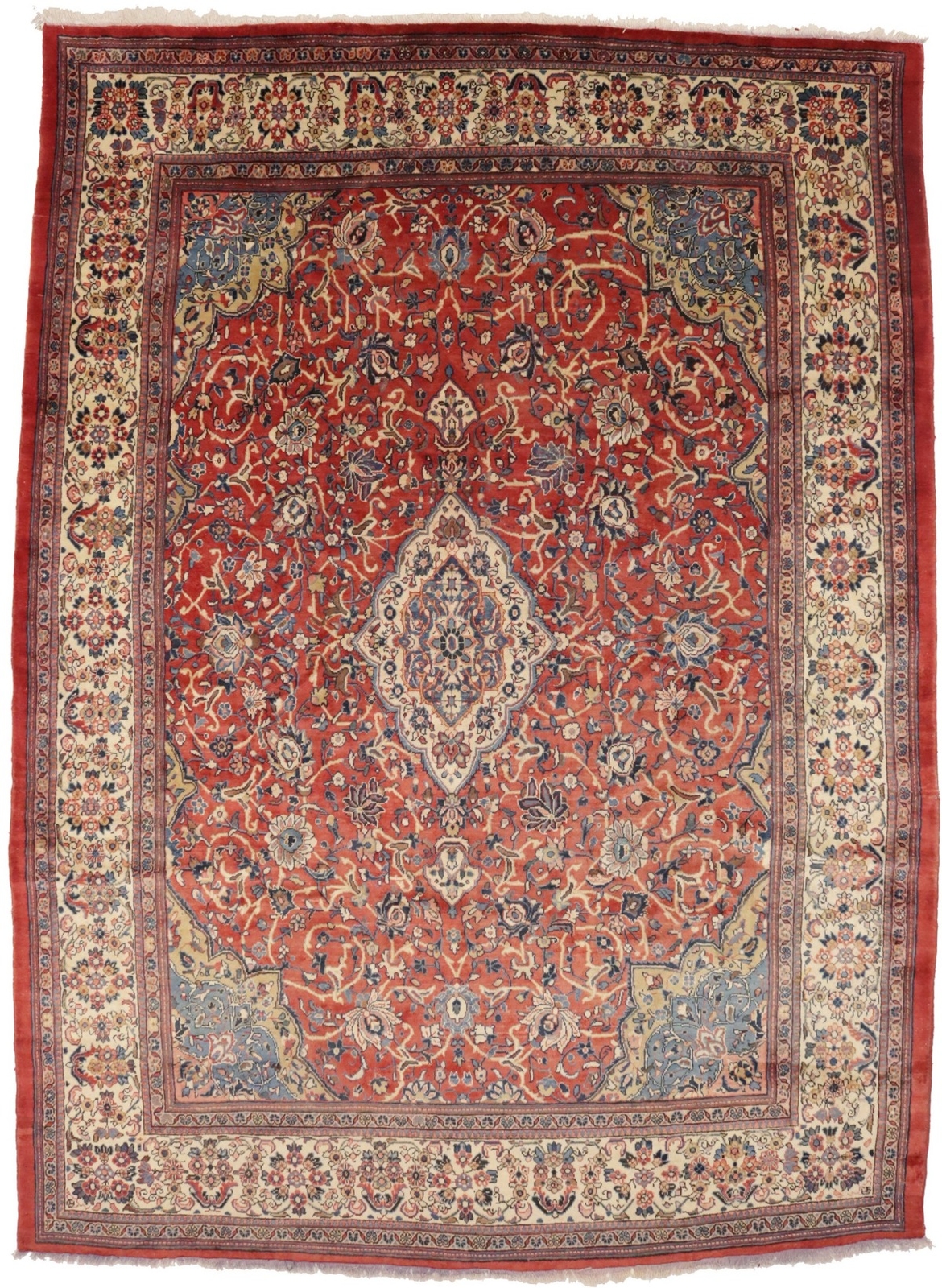 10X14 Floral Classic Oriental Rug Hand-Knotted Wool Dining Room Carpet 9'9X13'6 gallery